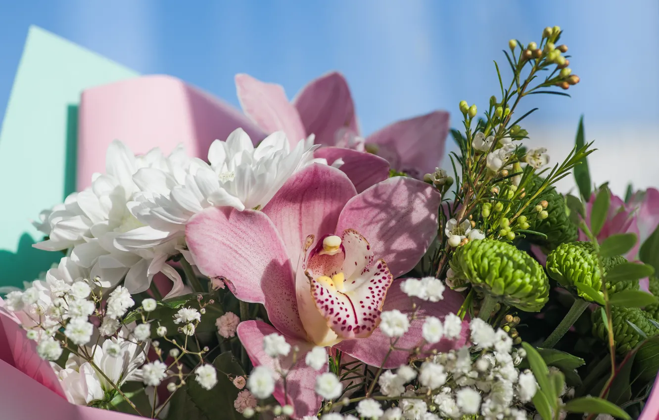 Photo wallpaper flowers, bouquet, spring