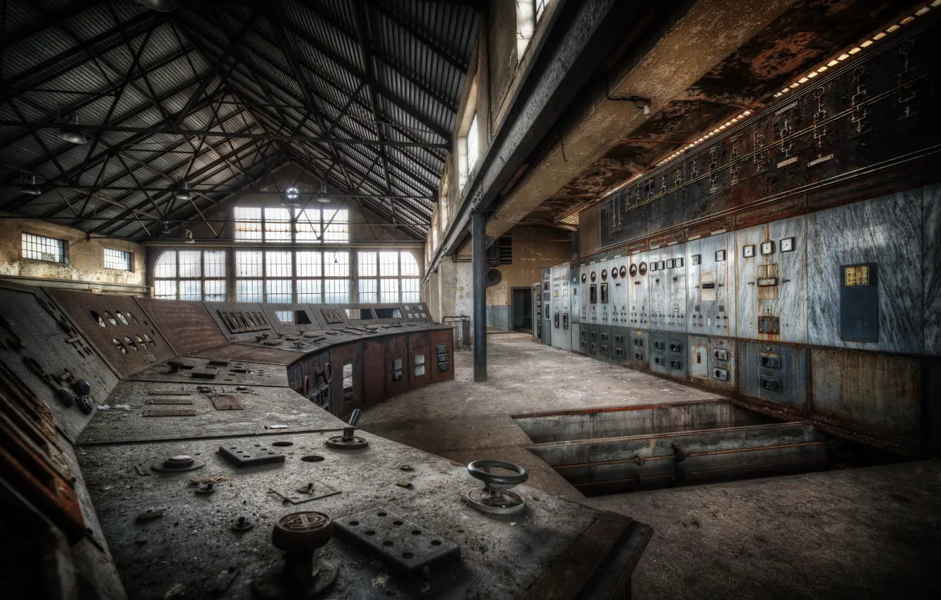 Photo wallpaper background, plant, factory