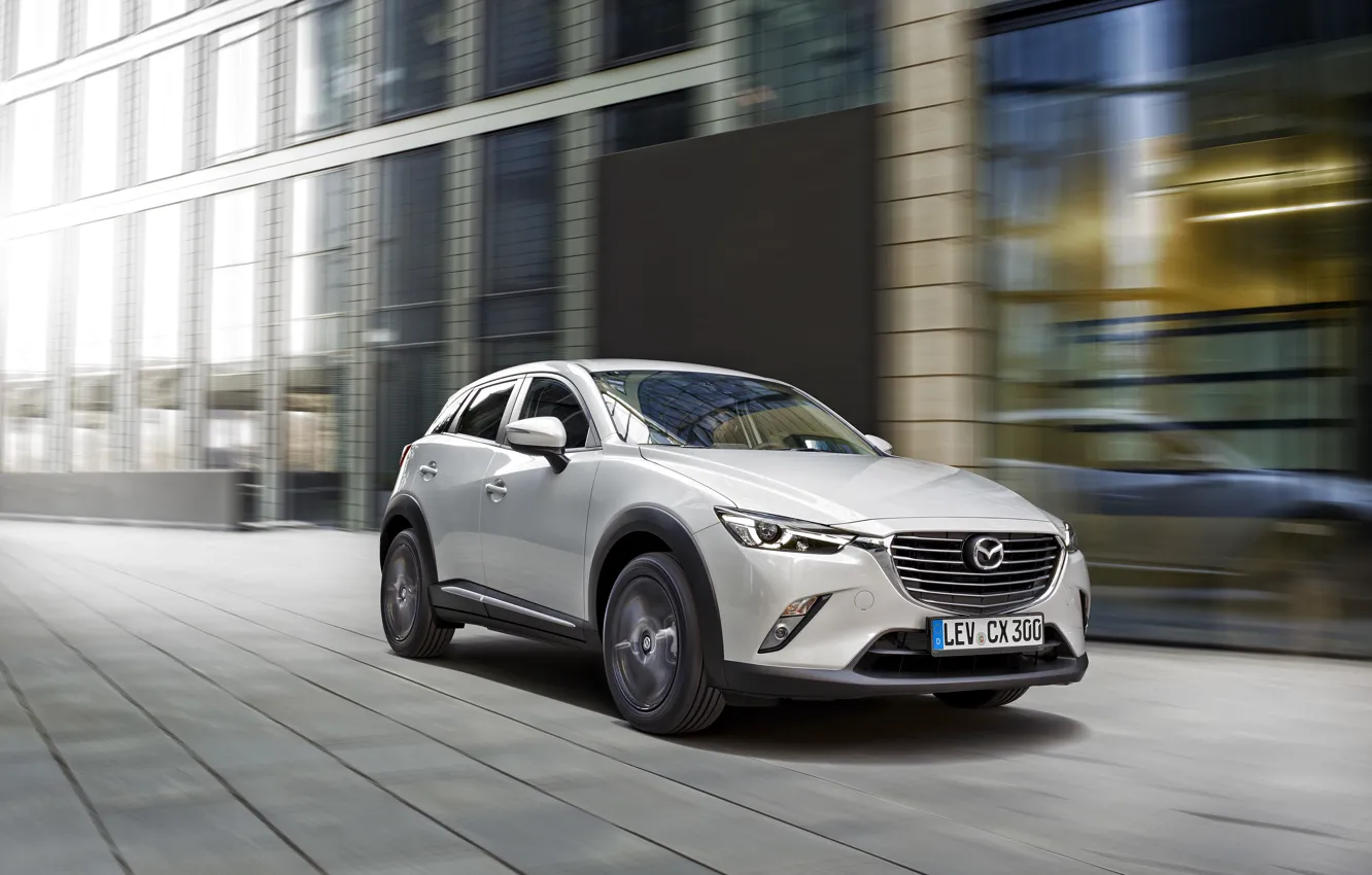 Photo wallpaper white, Mazda, Mazda, SUV, 2015, CX-3