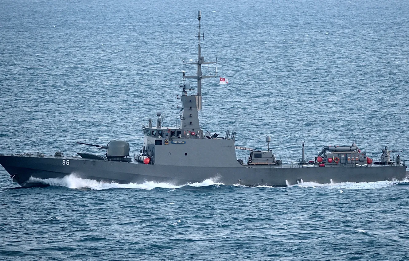 Photo wallpaper freedom, frigate, On The Go