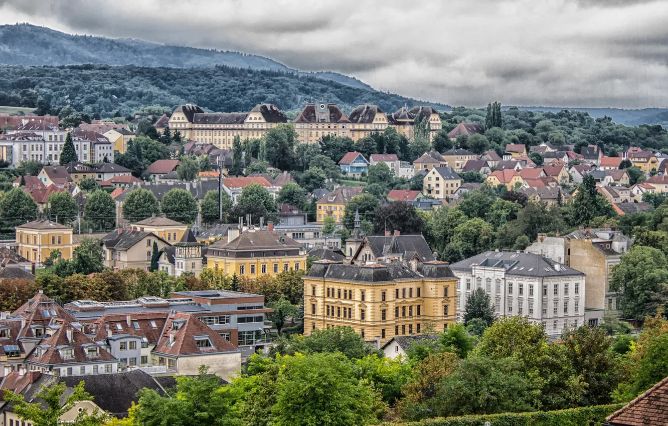 Photo wallpaper home, Austria, panorama, Melk