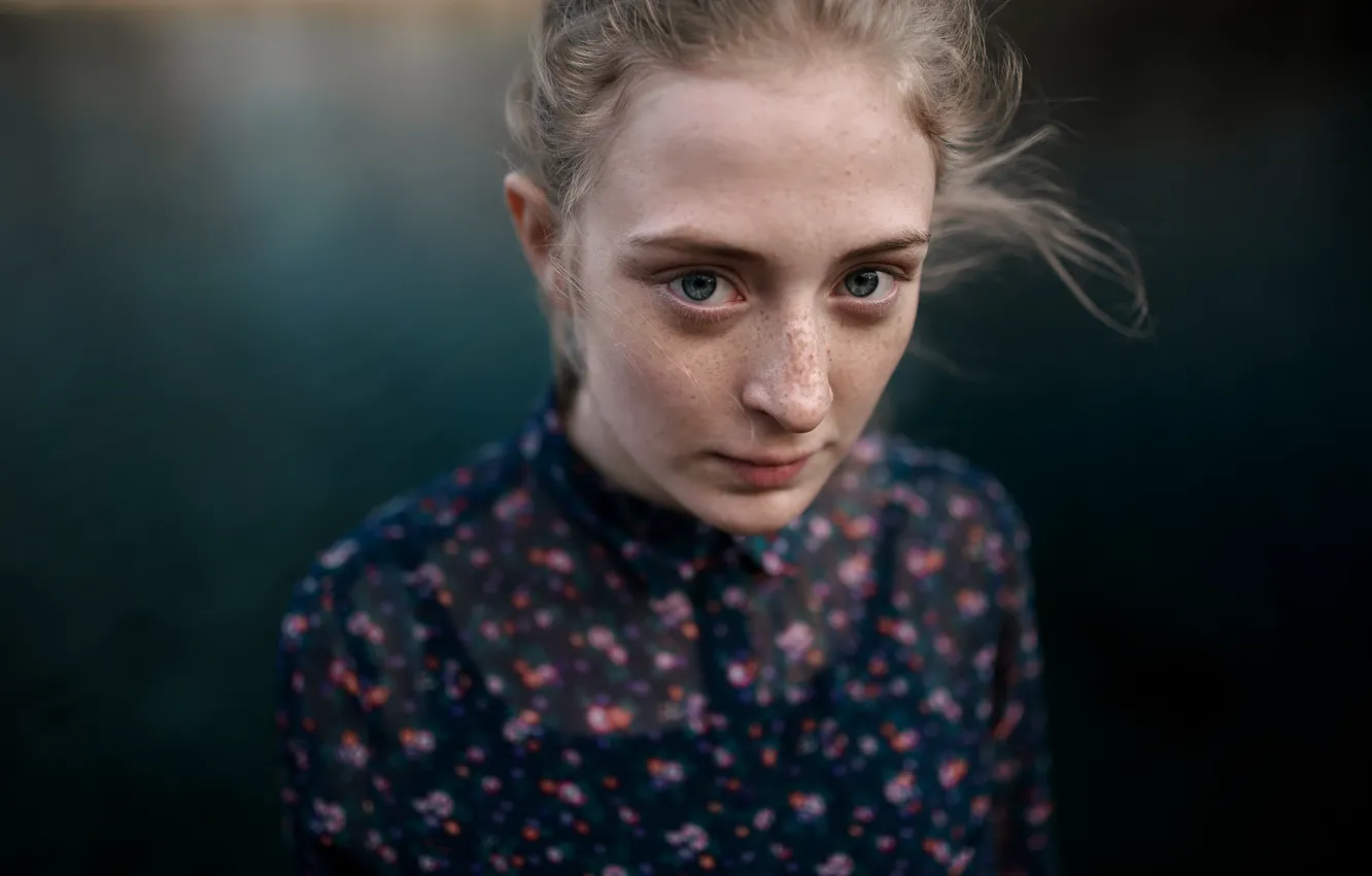 Photo wallpaper freckles, cutie, Arina, Artur Bashirov