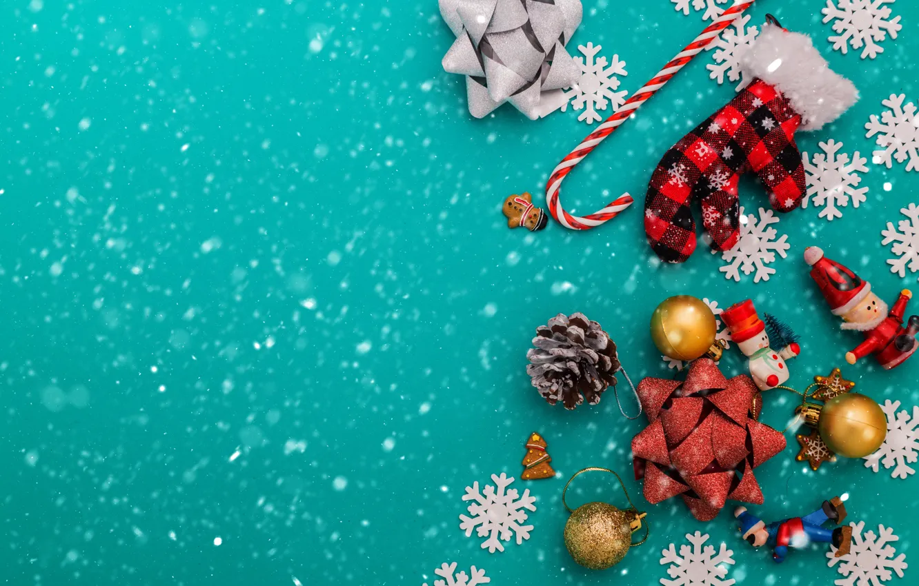 Photo wallpaper decoration, new year, Christmas, Christmas, New Year, decoration, Merry