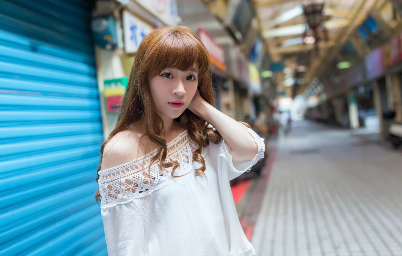 Photo wallpaper face, background, Asian, cutie