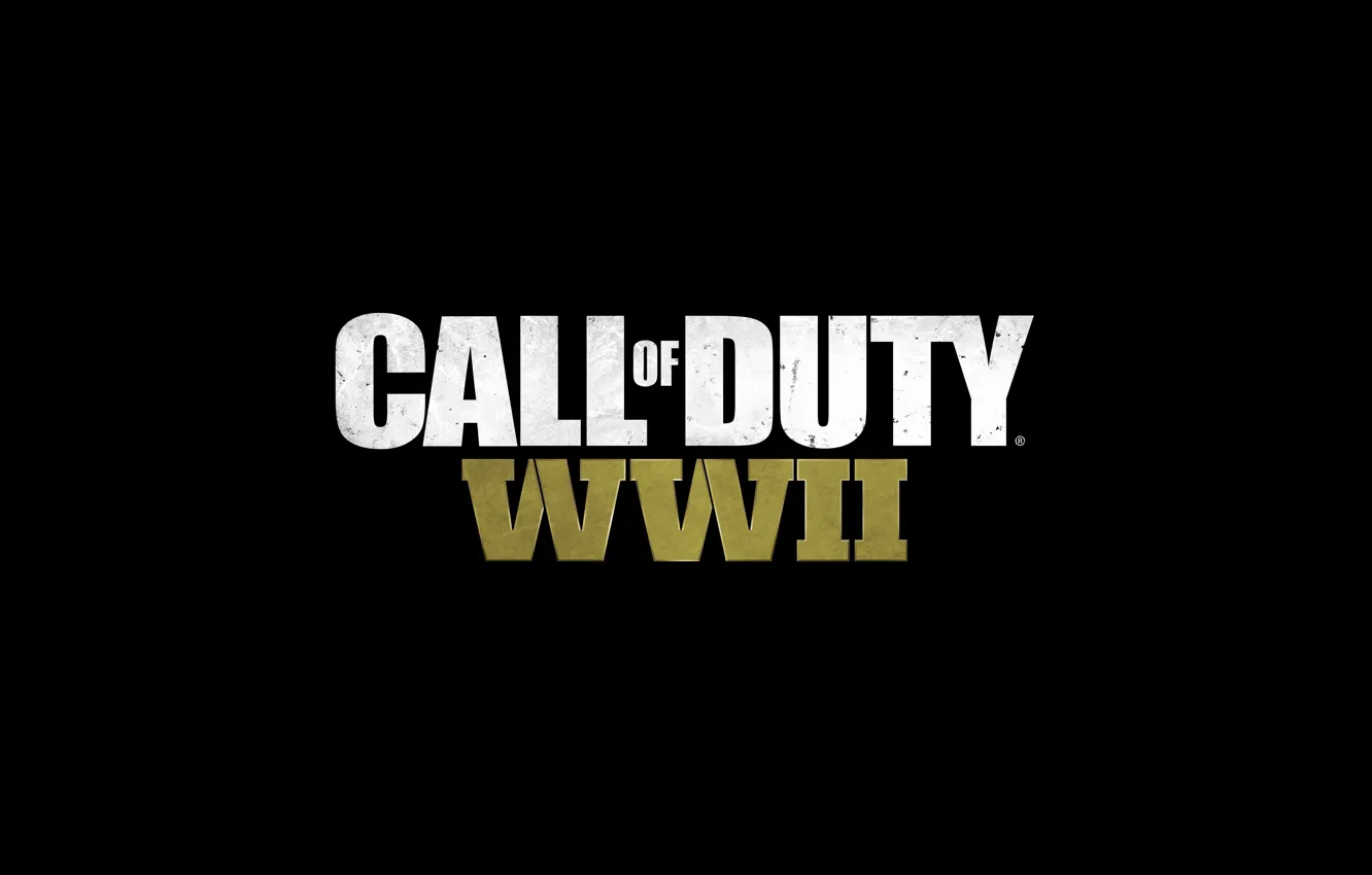 Photo wallpaper Call of Duty, logo, game, Call Of Duty: WW2, Call Of Duty WW2