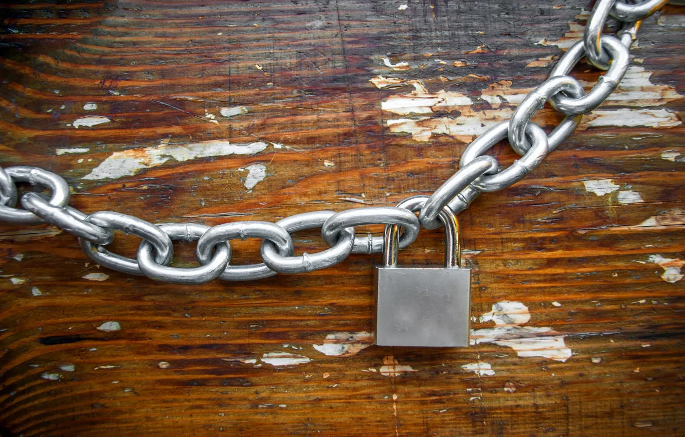 Photo wallpaper trees, metal, castle, chain, old, shiny, Nickel