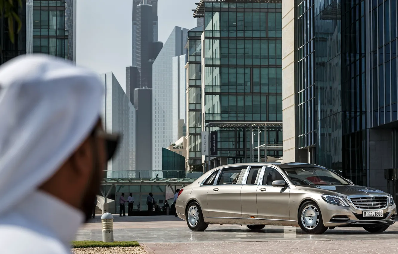 Photo wallpaper City, Dubai, Pullman, Luxury, Vehicle, S600, Mercedes-Maybach