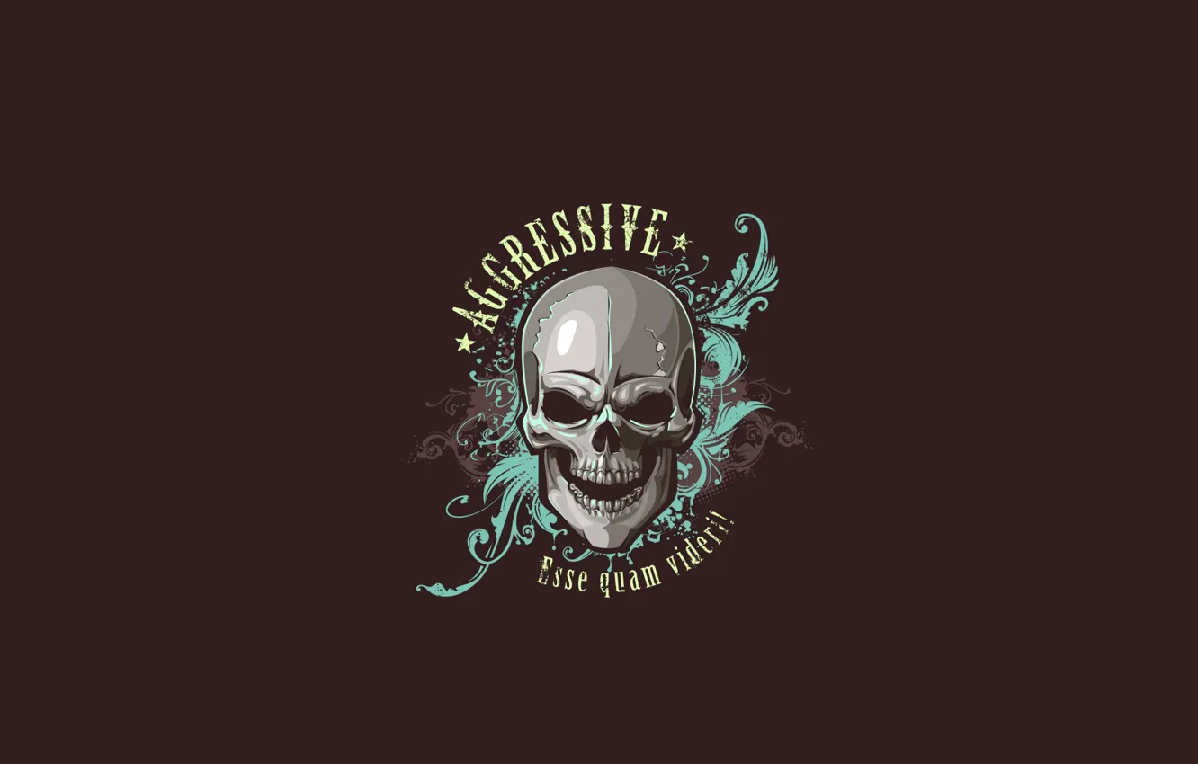 Photo wallpaper background, curls, pattern, skull, sergey_kandakov