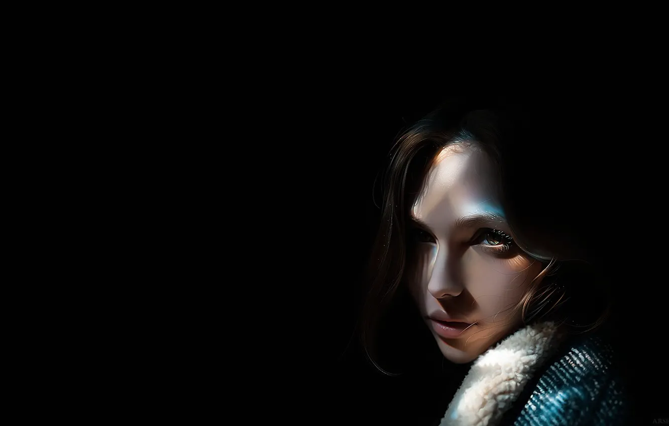 Photo wallpaper girl, art, Freelancer, Arsenicandy, Light reflections