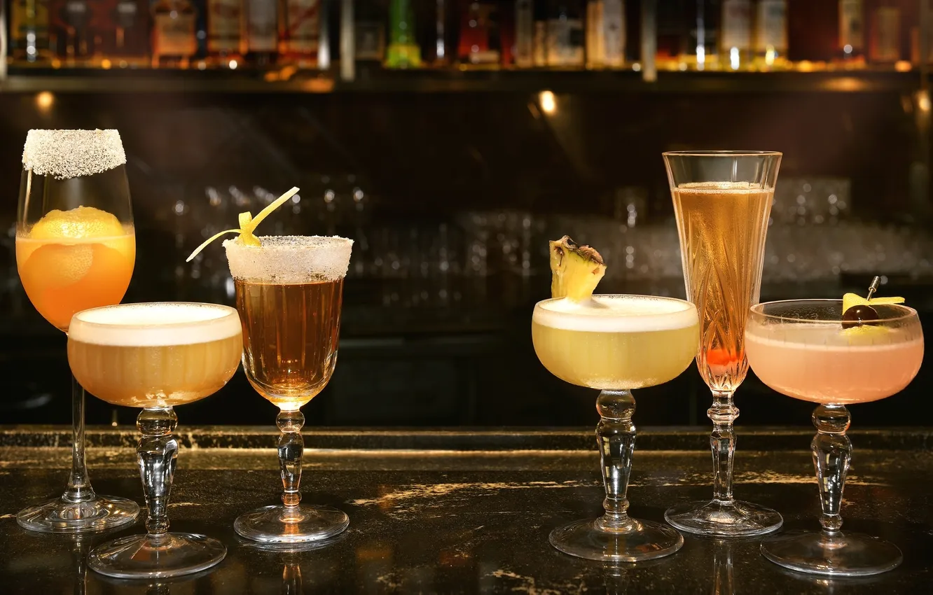 Photo wallpaper glass, alcohol, cocktail, drink