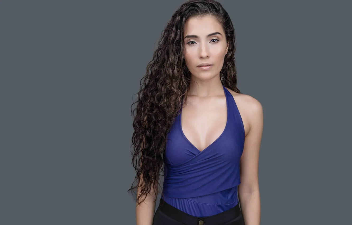 Photo wallpaper girl, hot, sexy, eyes, smile, beautiful, figure, model