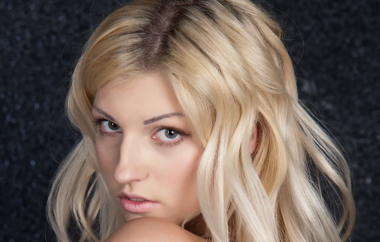 Photo wallpaper look, girl, blonde, Ella Moro