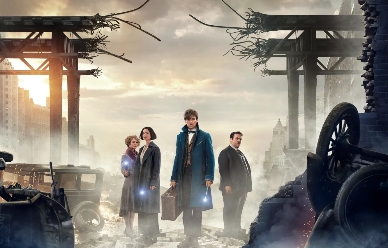 Photo wallpaper magic, New York, the wizard, Fantastic beasts and where they live