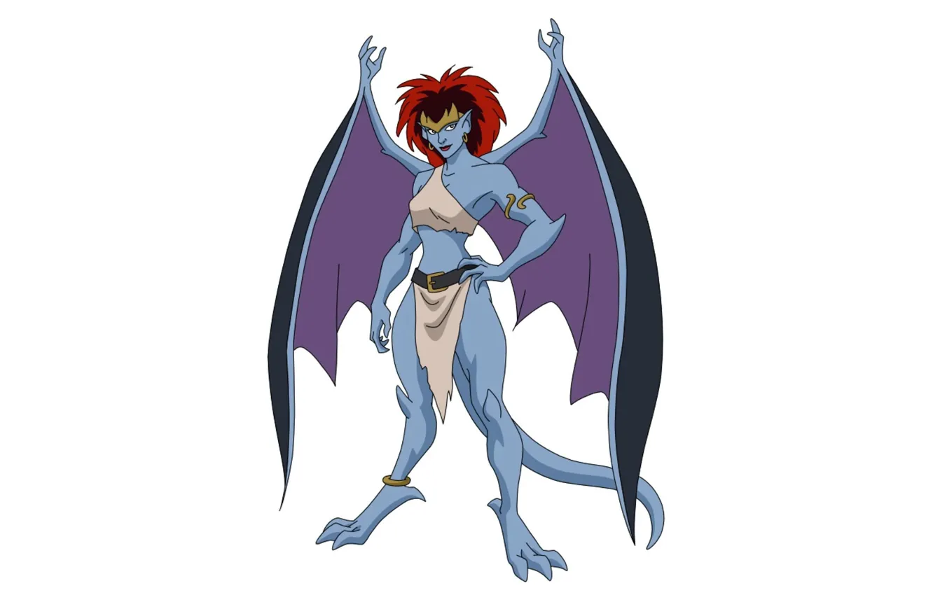 Photo wallpaper wings, being, wings, the animated series, TV series, animated series, Demona, gargoyles