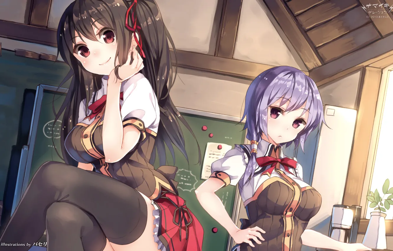 Photo wallpaper girl, anime, Namaiki Deretion