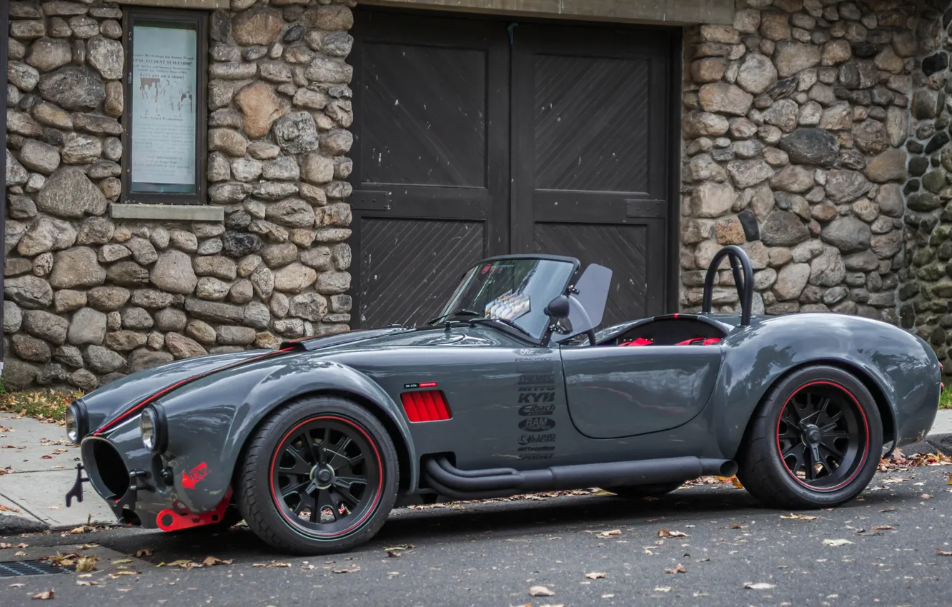 Photo wallpaper sports car, 1965 Superformance Shelby Cobra 5.0L Coyote TKO600 5 Spd, AC Shelby Cobra