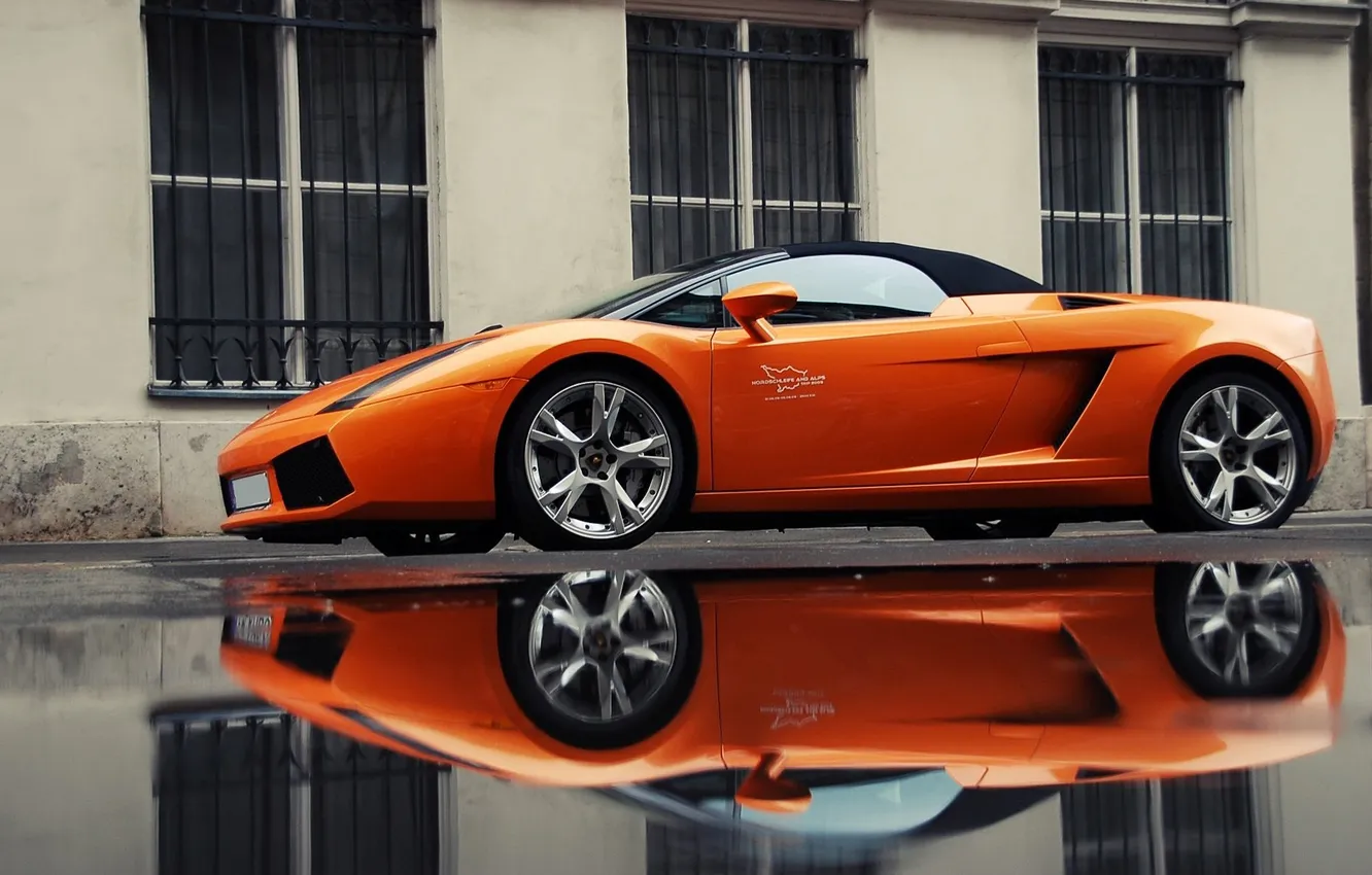 Photo wallpaper Lamborghini, Gallardo, Spyder