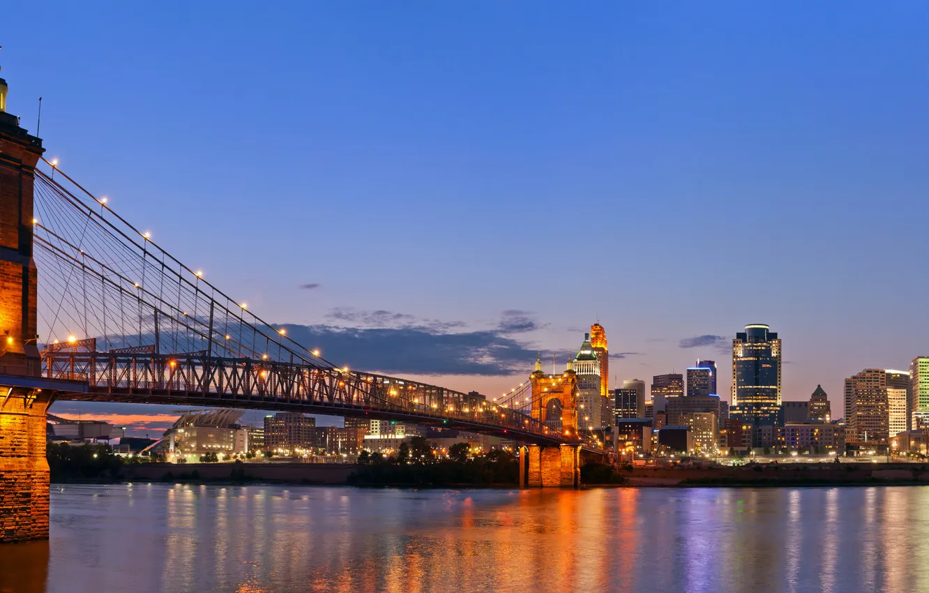 Photo wallpaper city, the city, USA, Cincinnati, Ohio