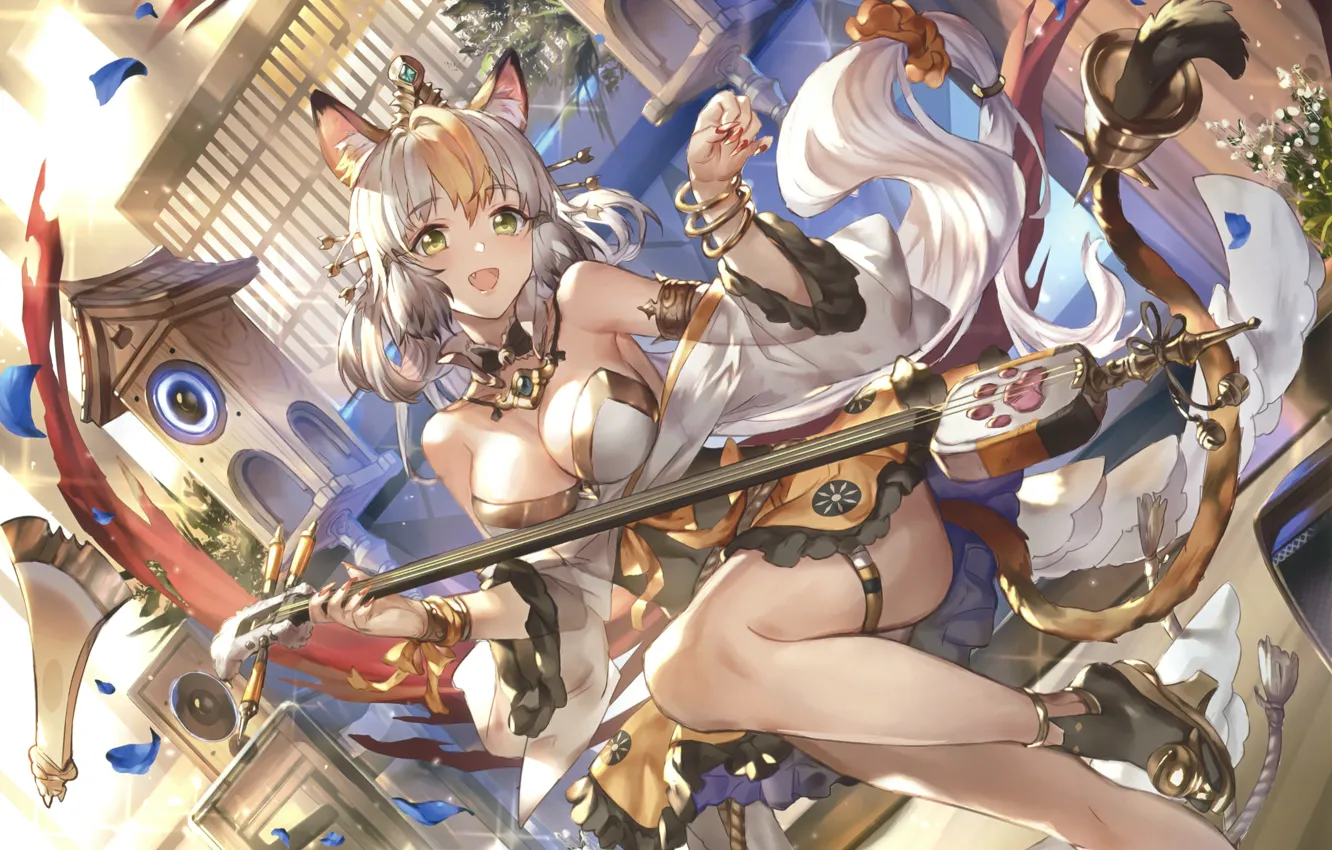 Photo wallpaper girl, fantasy, anime, art, ears