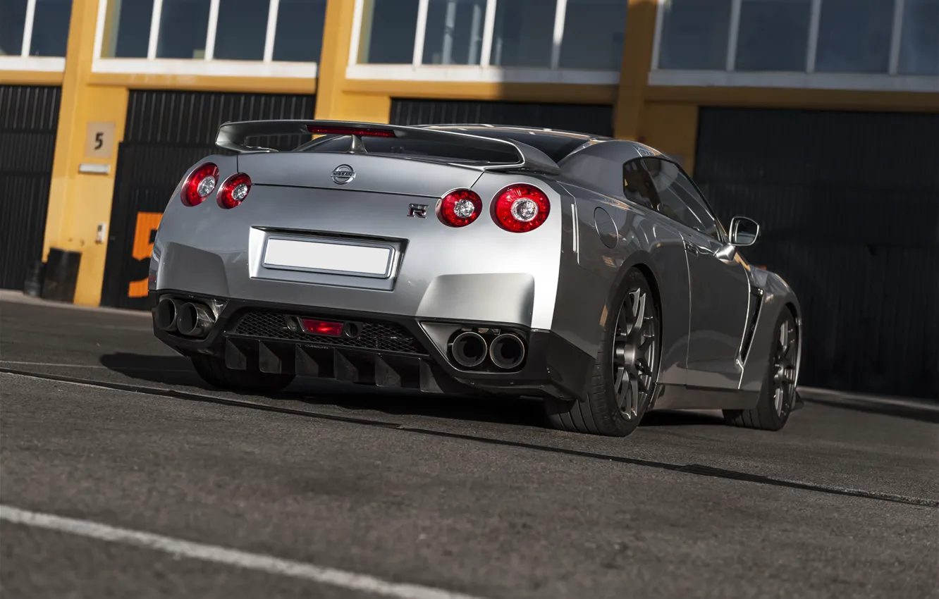 Photo wallpaper grey, Nissan, GT-R, Nissan