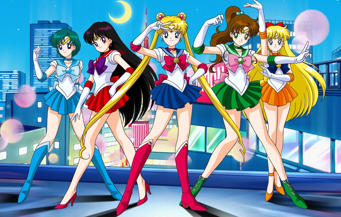 Photo wallpaper sailor mars, sailor moon, Pretty Guardian Sailor Moon