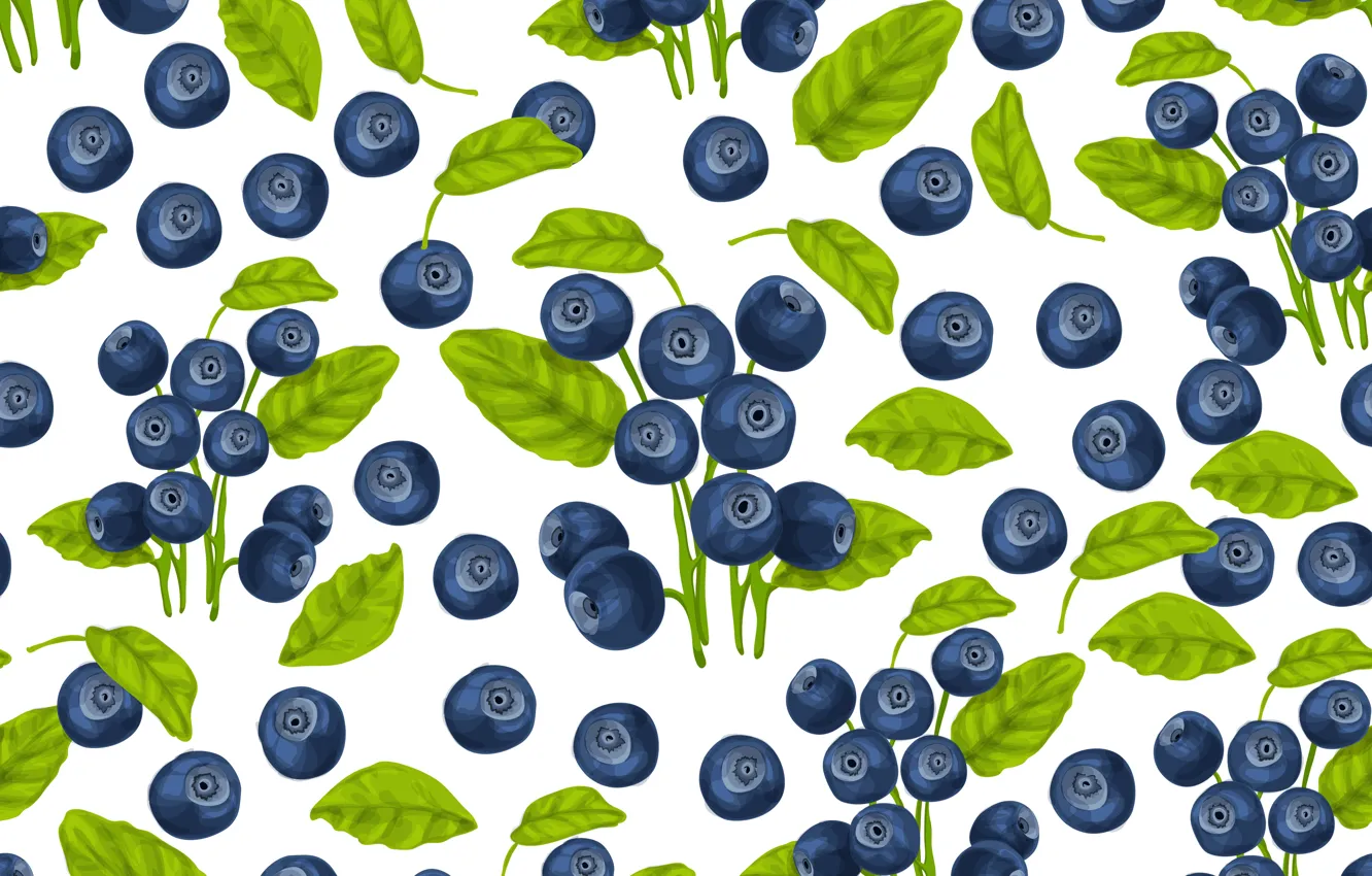 Photo wallpaper white, berries, background, texture, blueberries