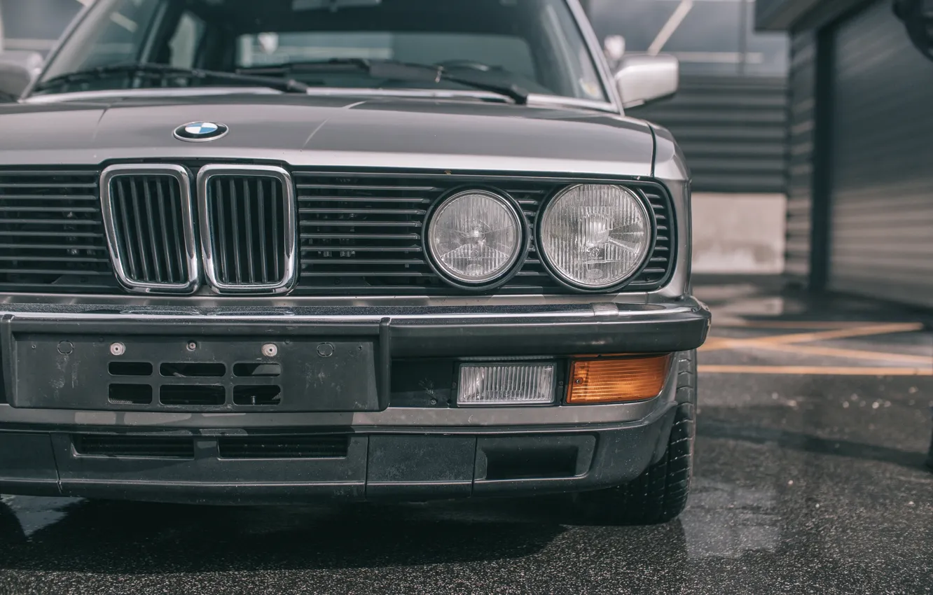 Photo wallpaper BMW, E28, BMW M5, headlights, grille