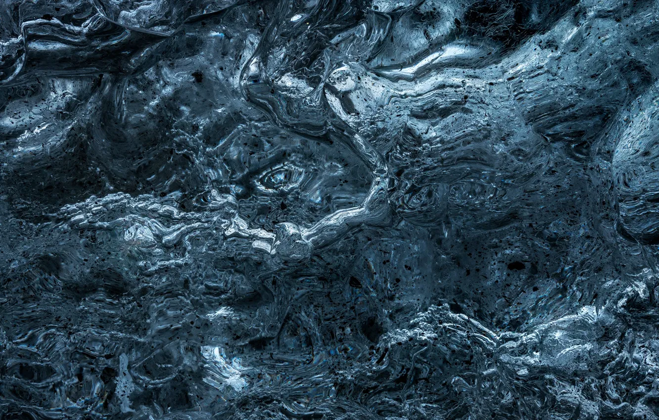 Photo wallpaper water, pattern, ice