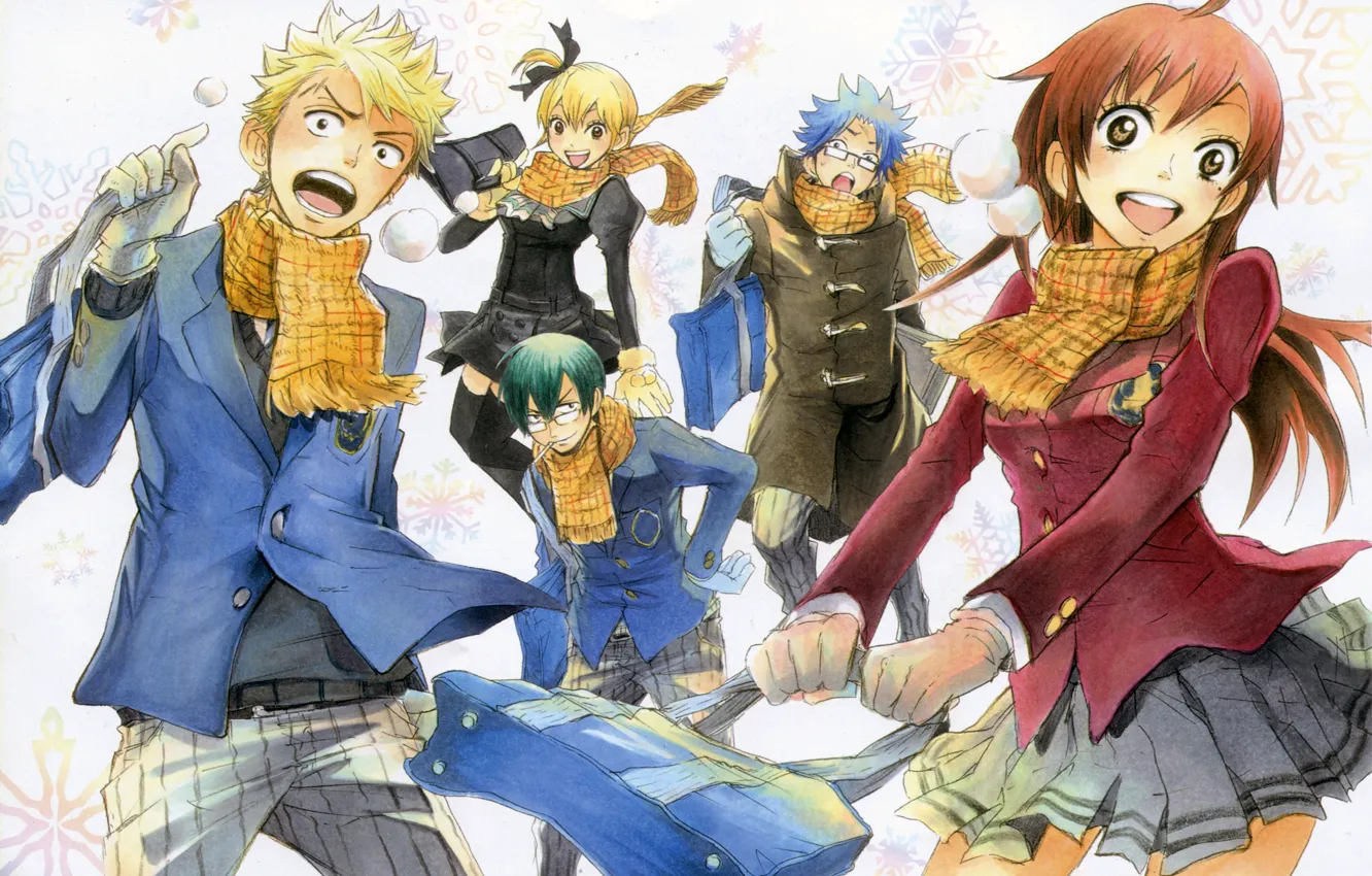 Photo wallpaper manga, Author: Yoshikawa Miki., Bully and bespectacled, Yankee-kun to Megane-chan