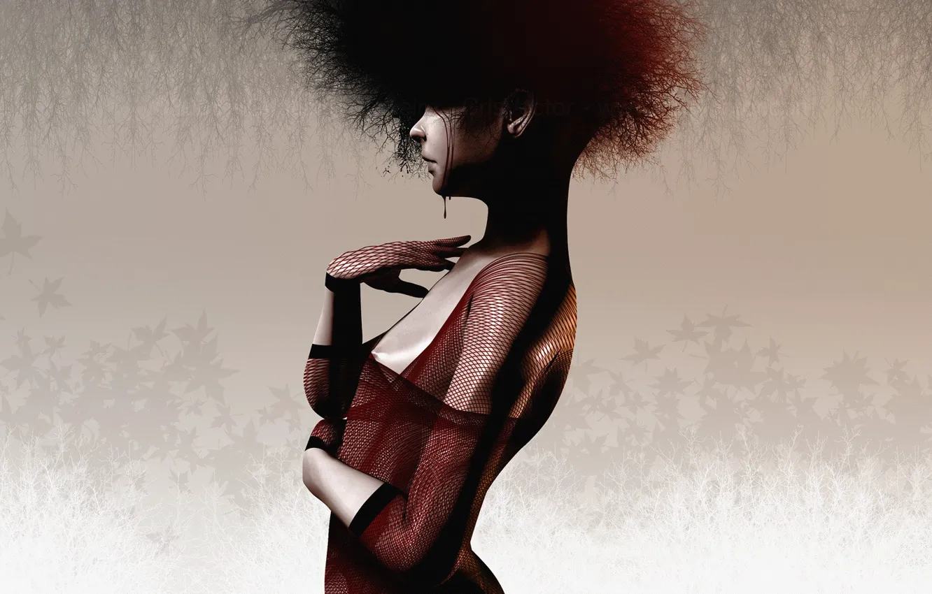 Photo wallpaper mesh, minimalism, vector