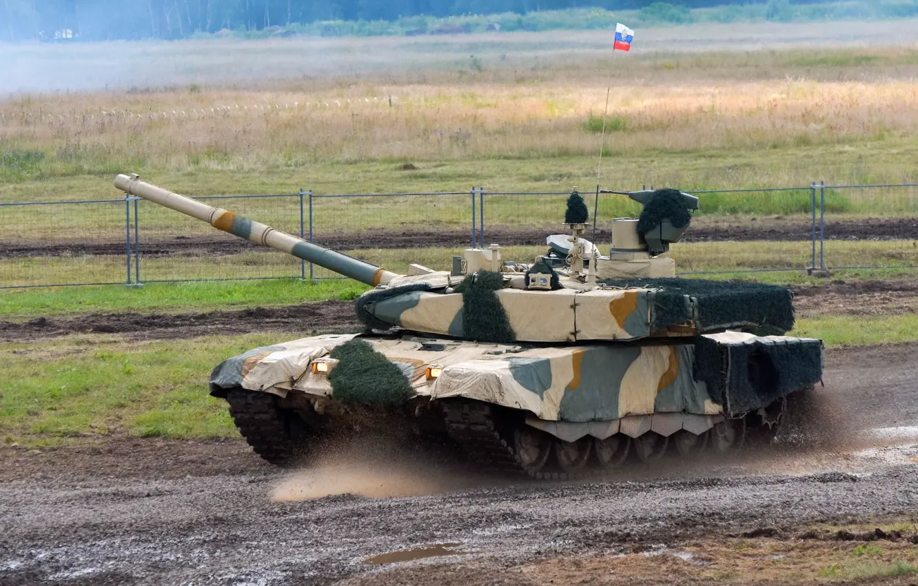 Photo wallpaper tank, Russia, Russia, military equipment, tank, T-90 MS, UVZ