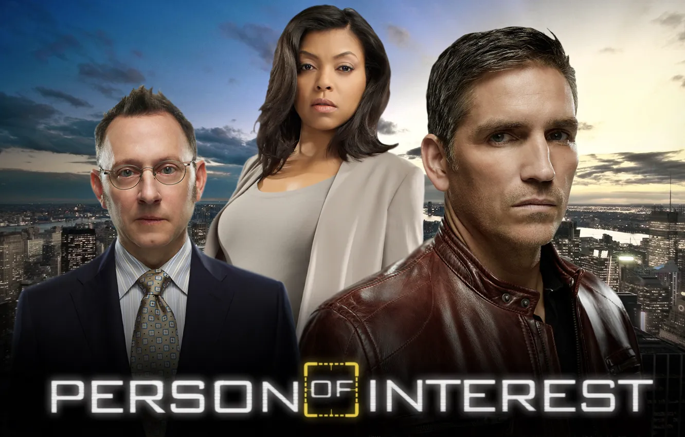Photo wallpaper Michael Emerson, Michael Emerson, Taraji P. Henson, James Caviezel, Person Of Interest, James Caviezel, In …