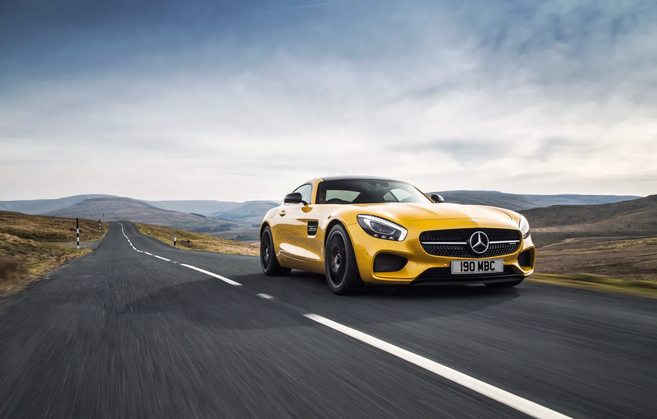 Photo wallpaper Mercedes, Mercedes, AMG, AMG, UK-spec, 2015, GT S, C190