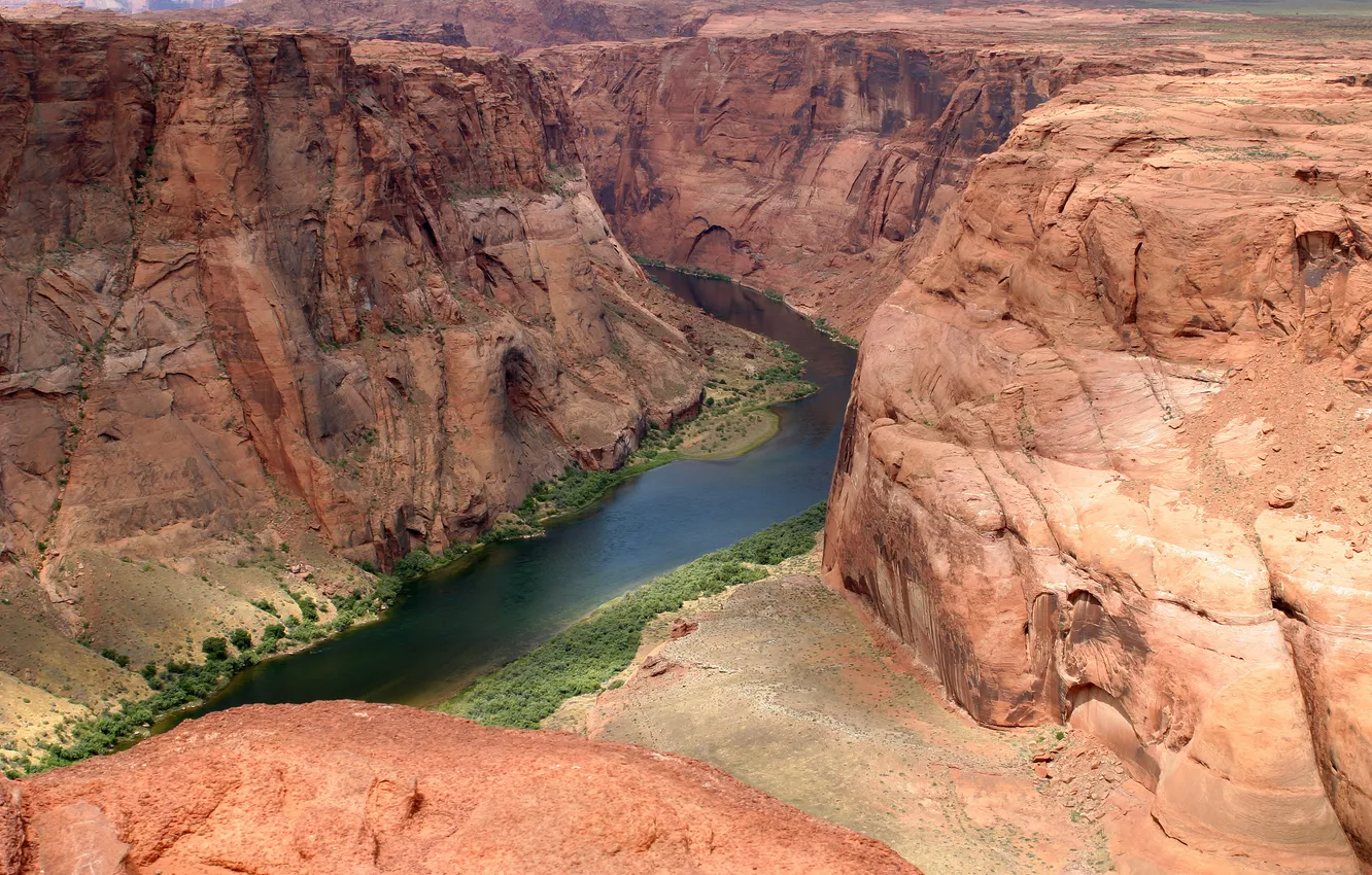 Photo wallpaper landscape, mountains, river, Wallpaper, canyon, Colorado