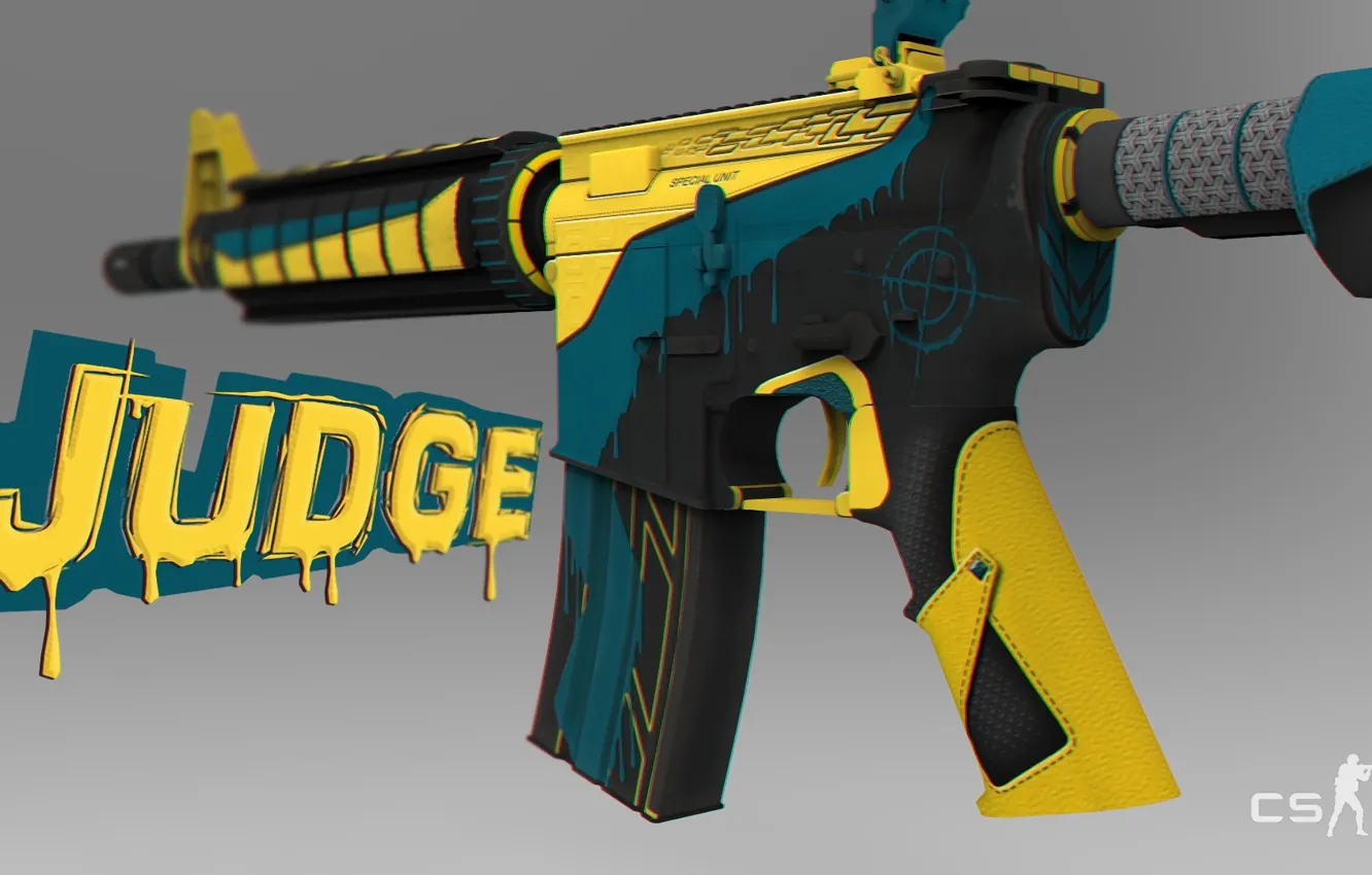 Photo wallpaper paint, workshop, cs go, judge, custom paint job, m4a4