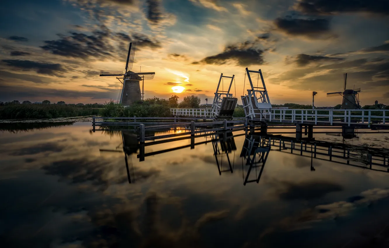 Photo wallpaper Holland, South Holland, Elshout