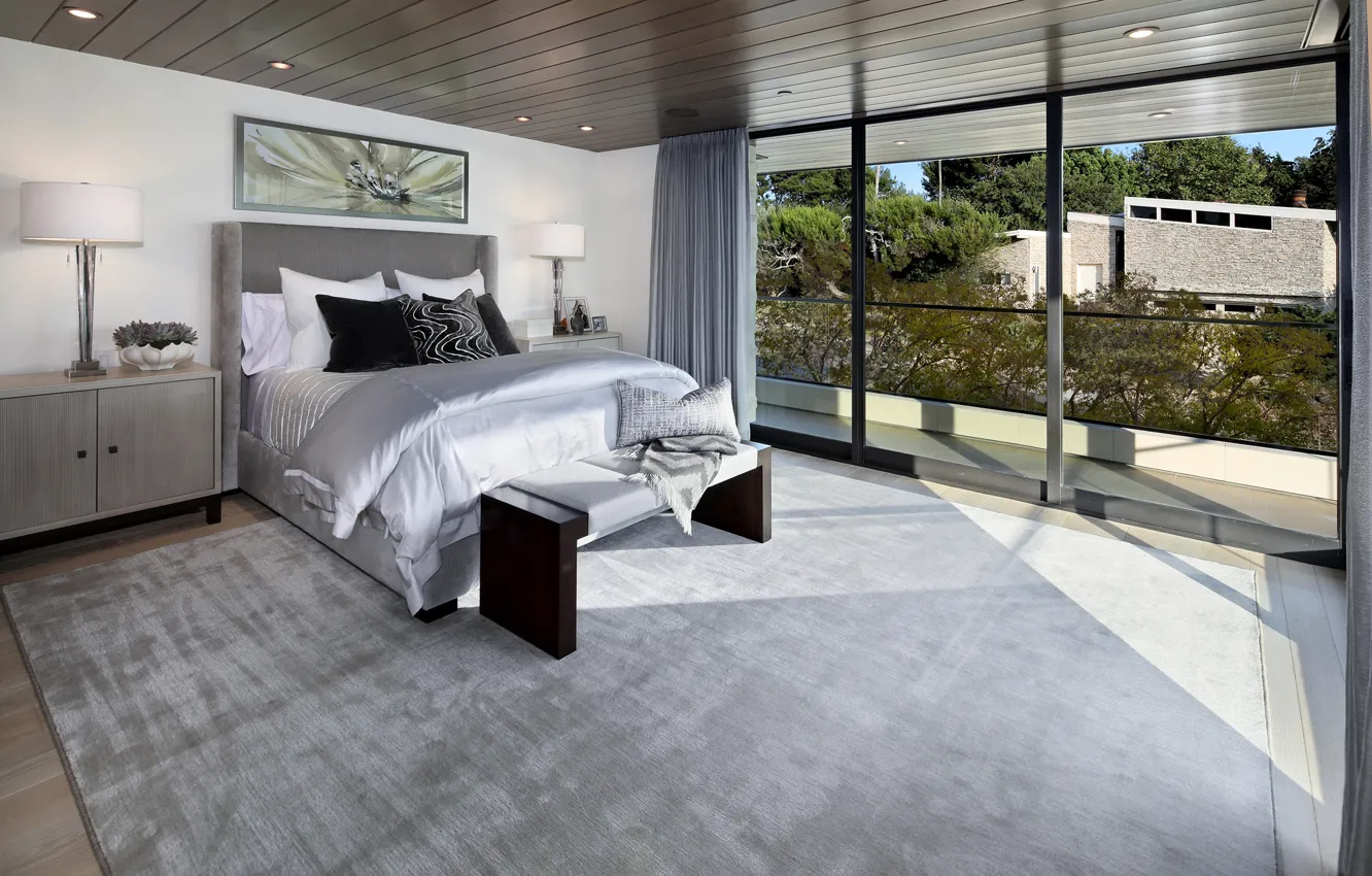 Photo wallpaper bed, window, bedroom