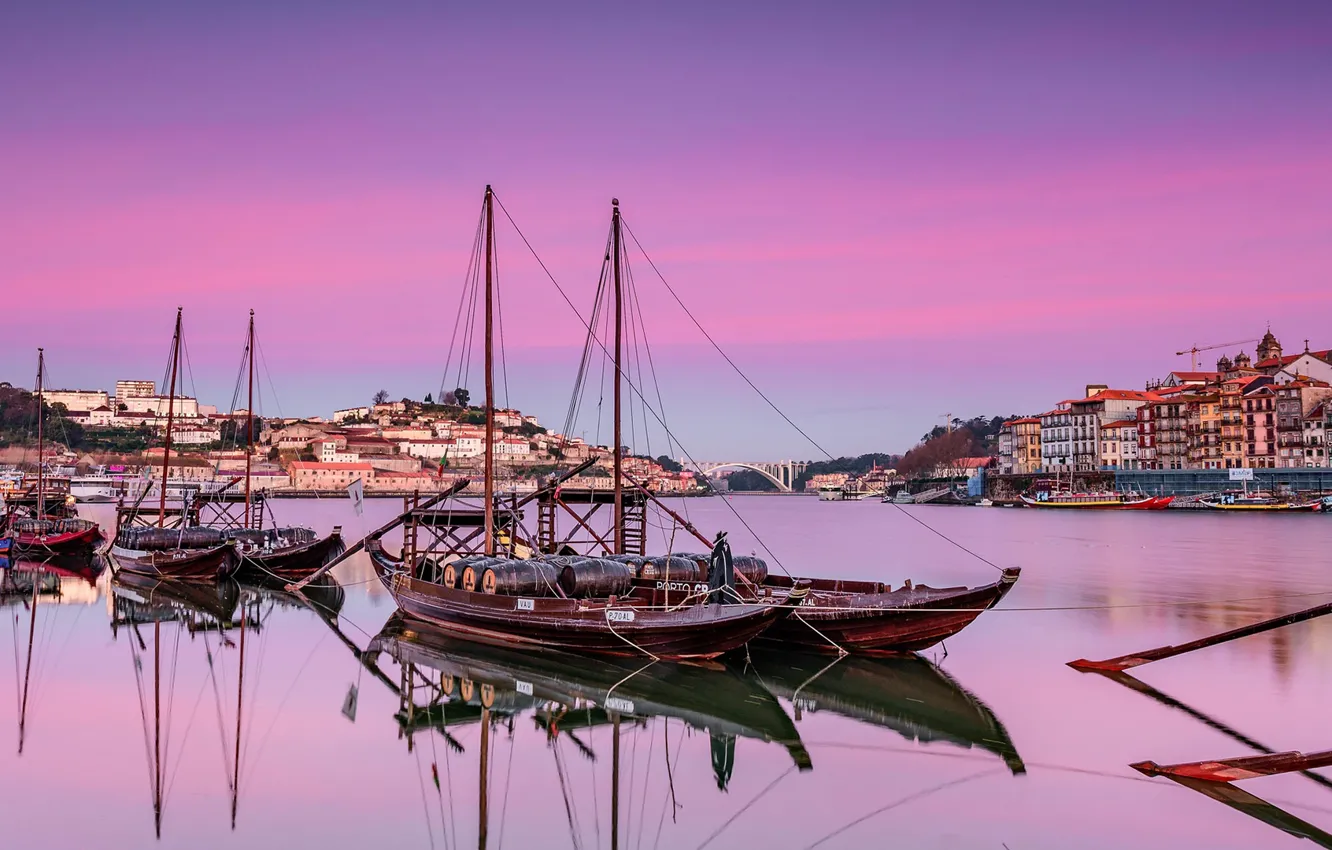 Photo wallpaper Marina, port, Portugal, harbour