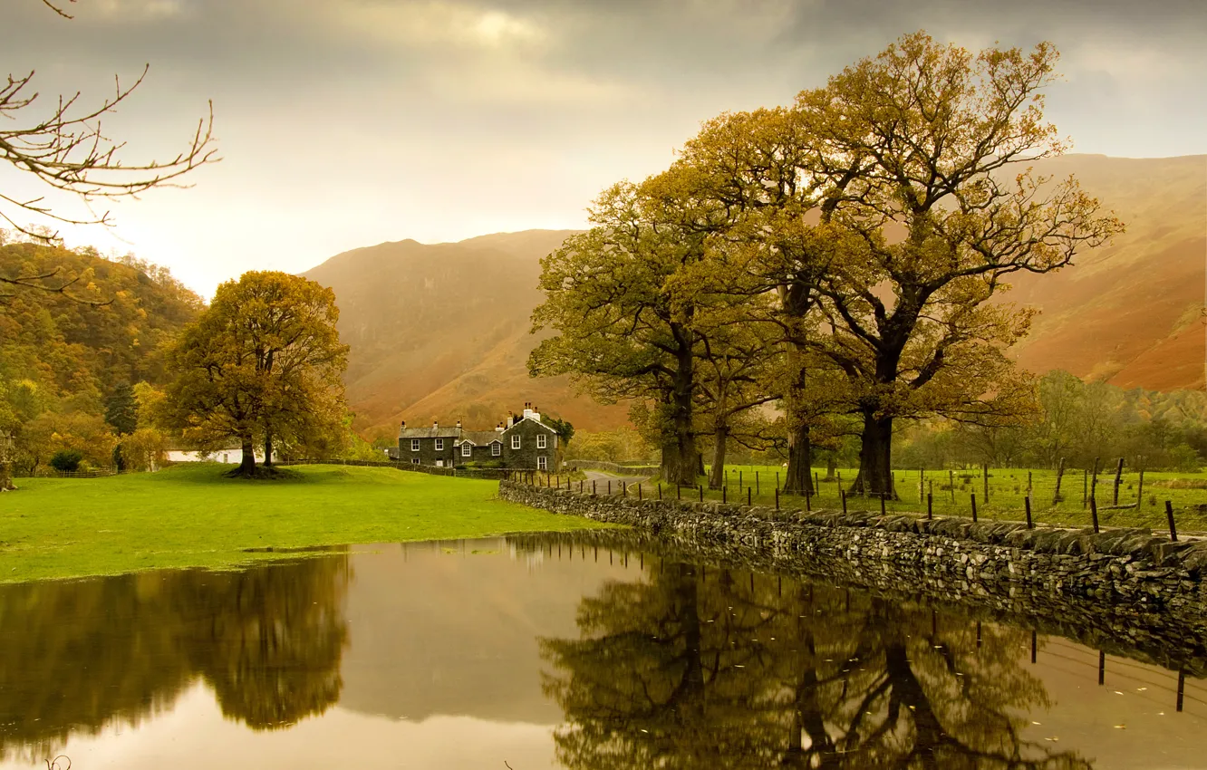 Photo wallpaper nature, lake, England