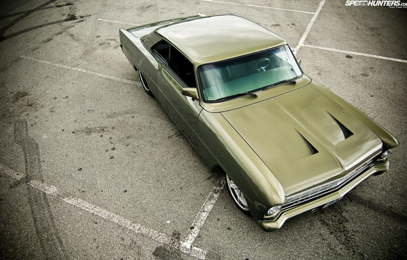 Photo wallpaper Chevy, 1966, Nova, built by Killer Customs, Pro Touring style