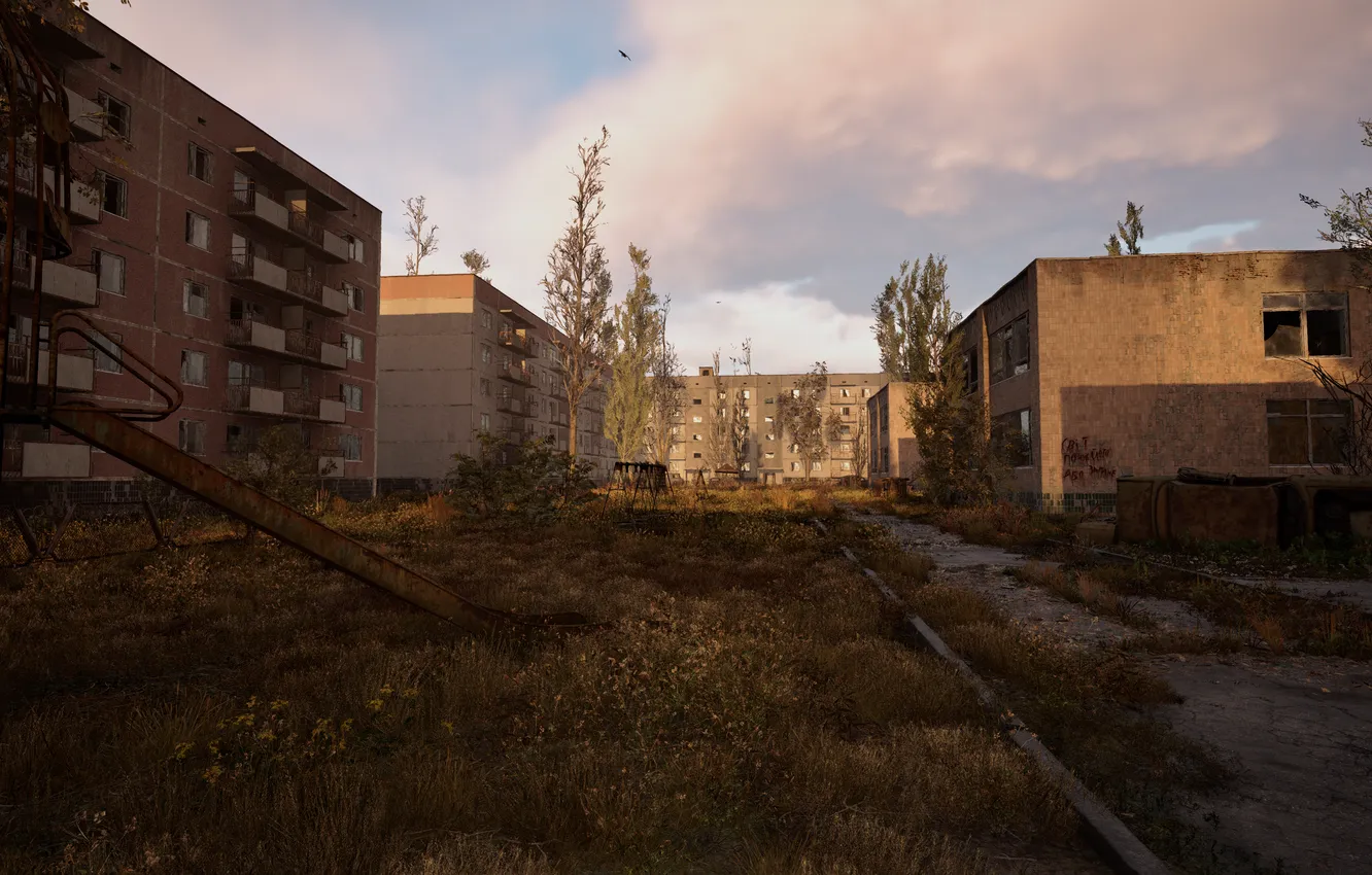 Photo wallpaper Stalker, Pripyat, Stalker 2, Stalker 2, kindergarten, S.T.A.L.K.E.R. 2: Heart of Chornobyl