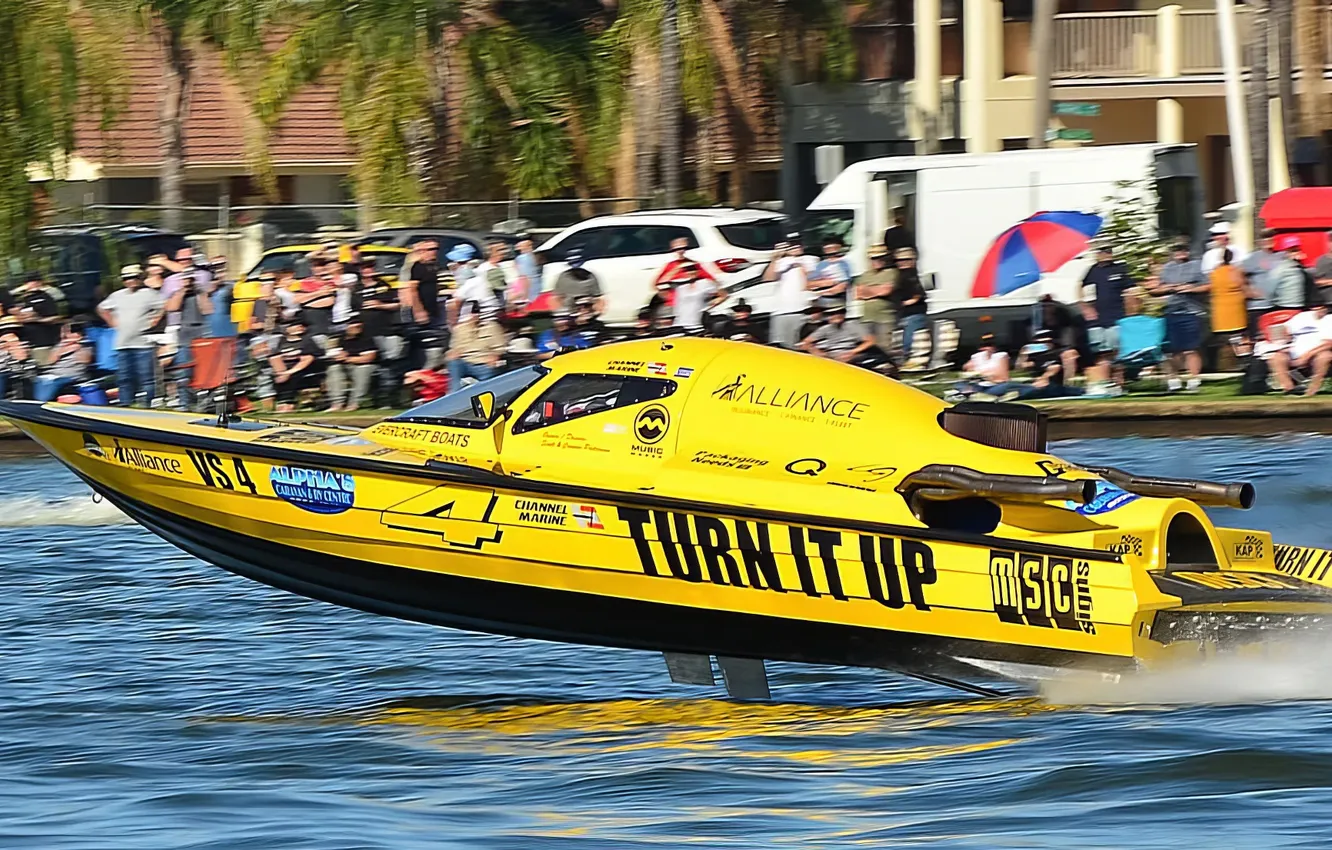 Photo wallpaper race, boat, speed