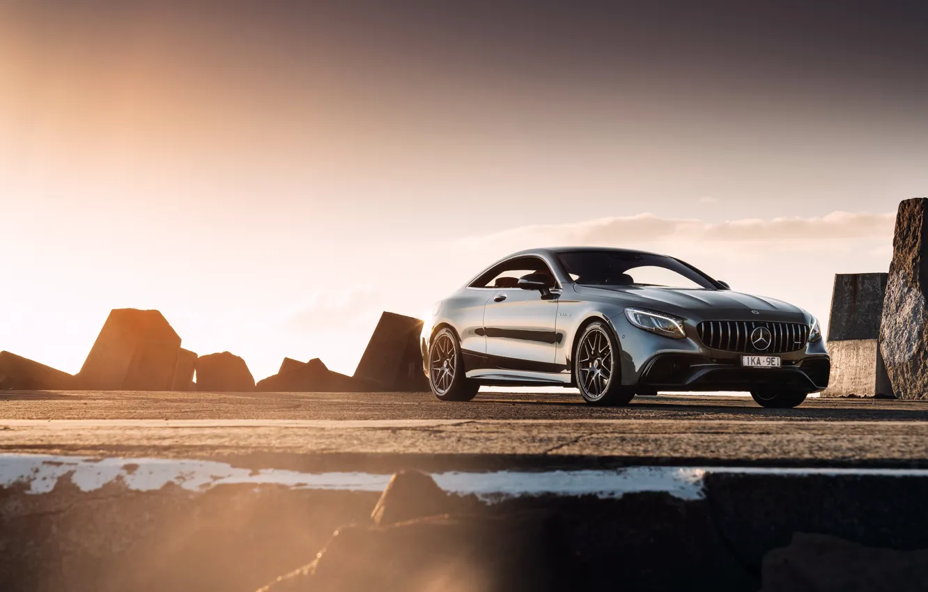 Photo wallpaper Mercedes-Benz, AMG, Coupe, 2018, 4MATIC, S63