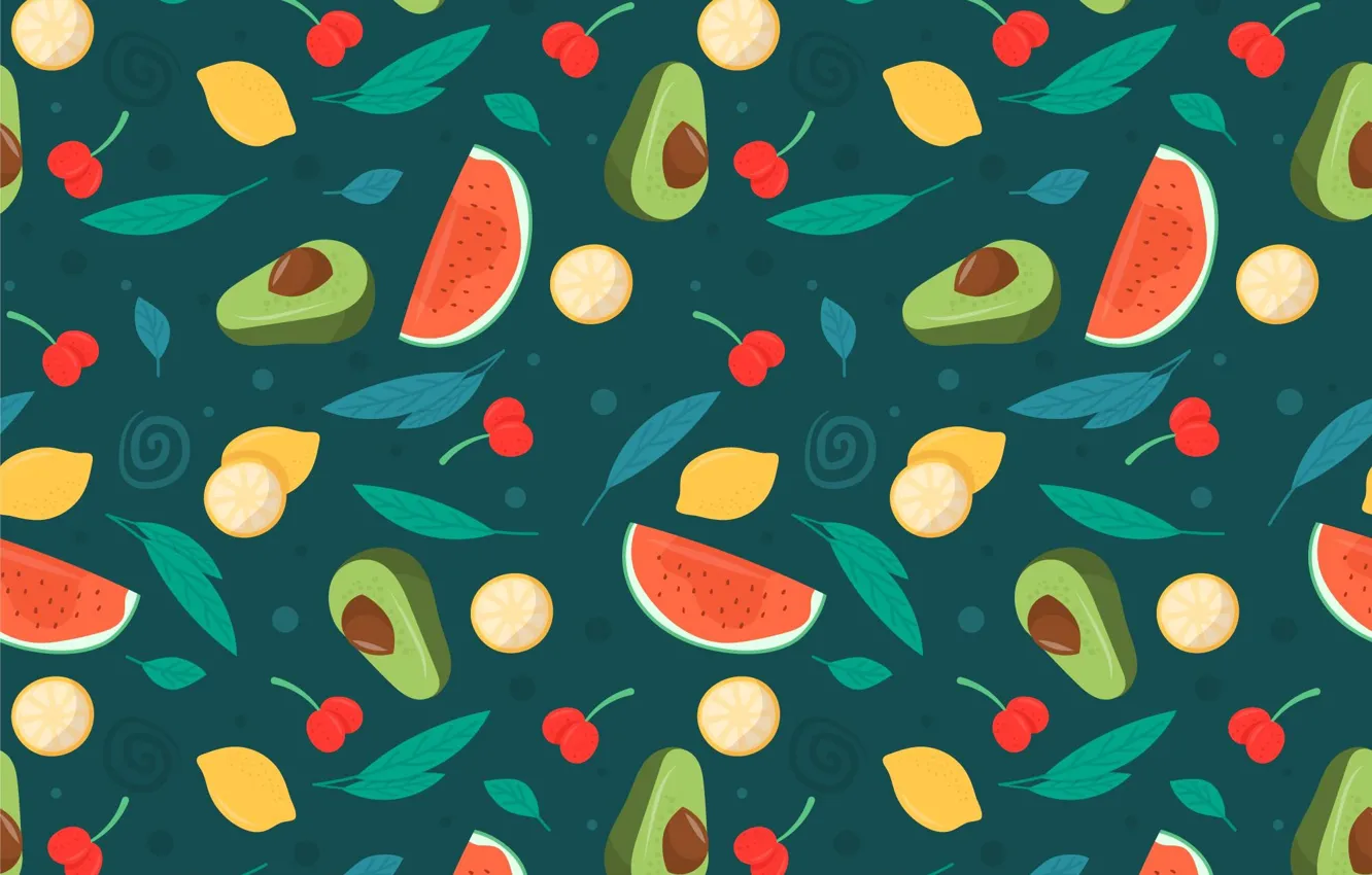 Photo wallpaper texture, pattern, fruit