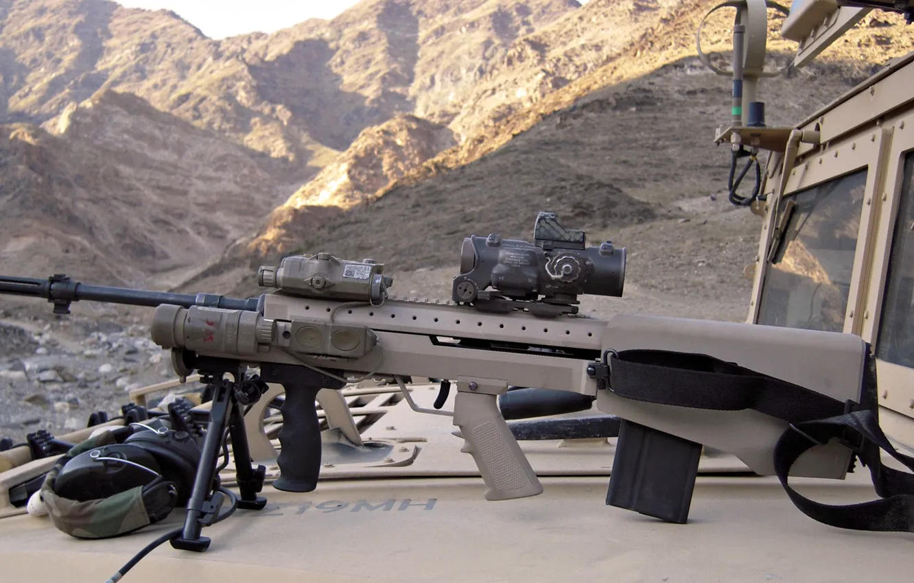 Photo wallpaper hammer, rifle, sniper