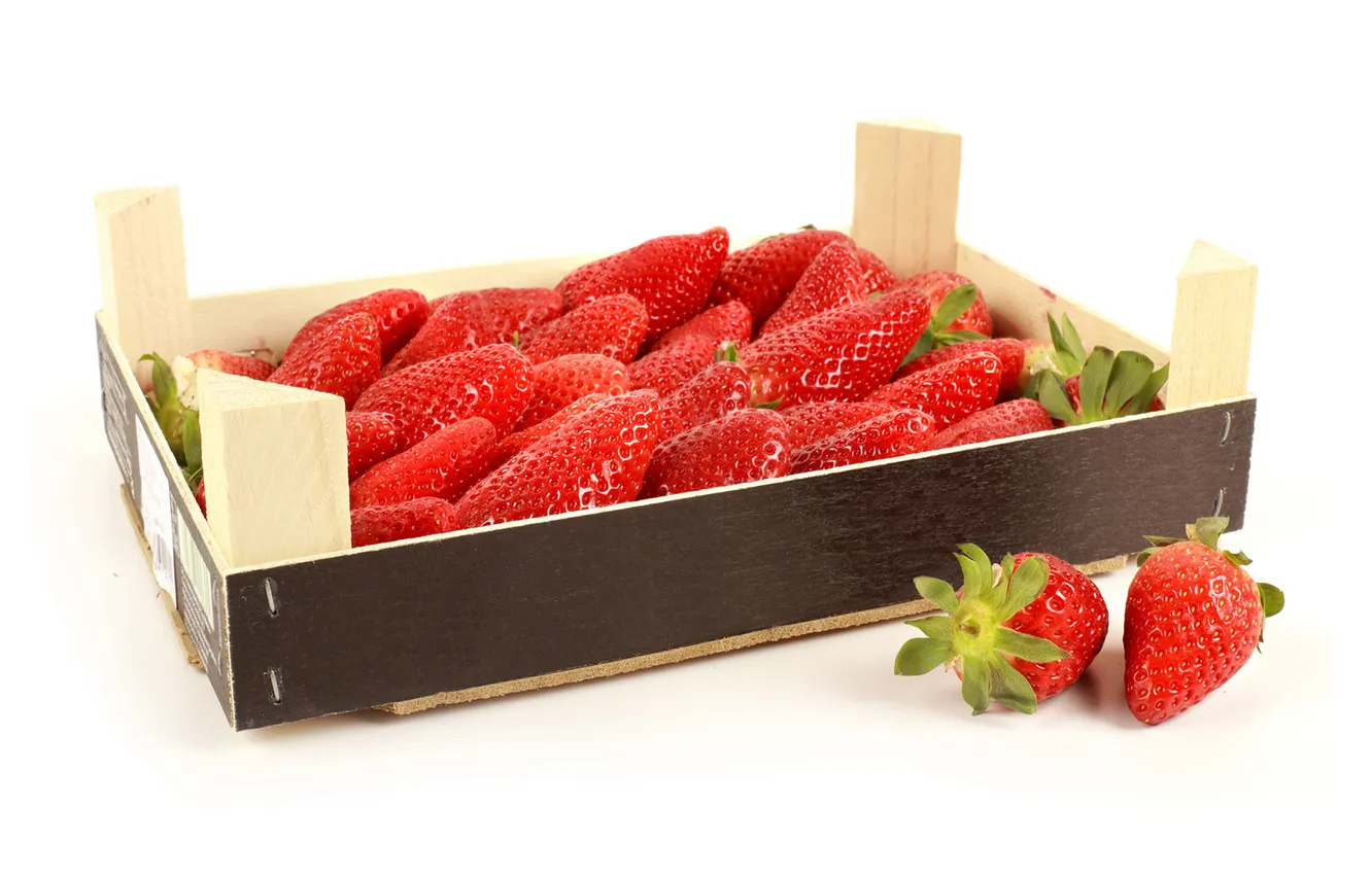Photo wallpaper berries, strawberry, strawberry, fresh berries