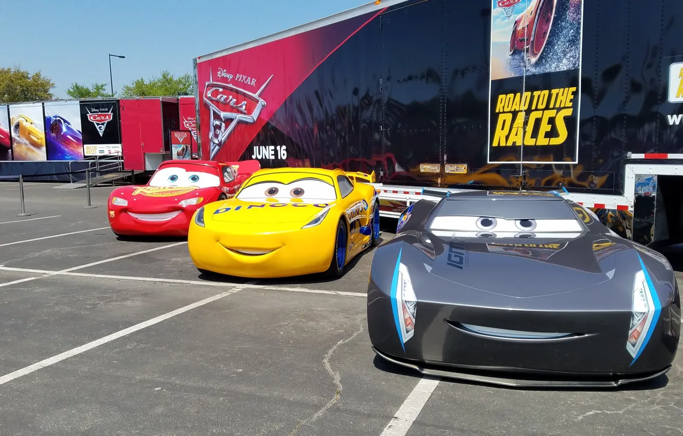 Photo wallpaper car, cinema, Disney, Pixar, Cars, race, speed, movie