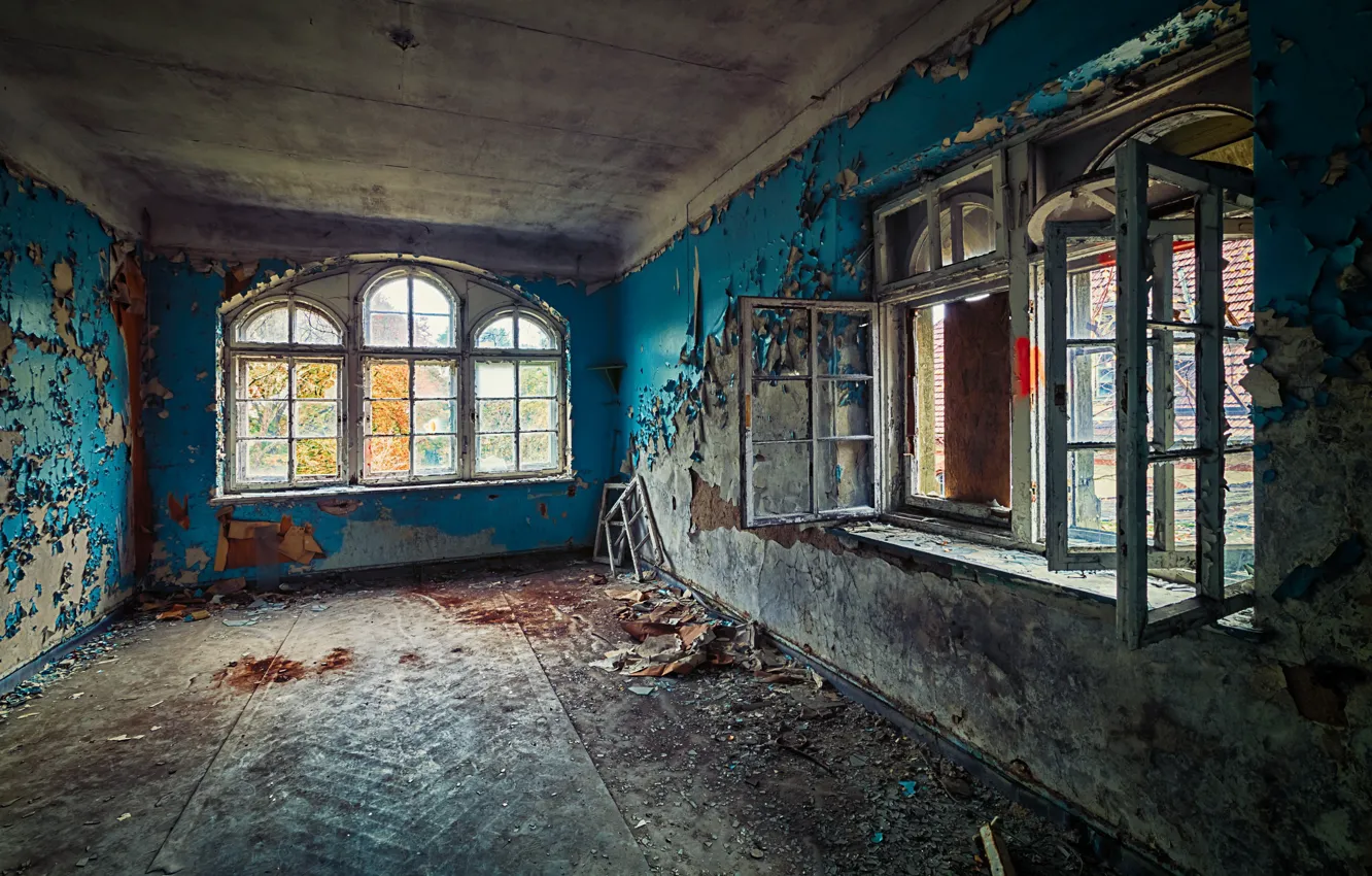 Photo wallpaper room, window, naturalism