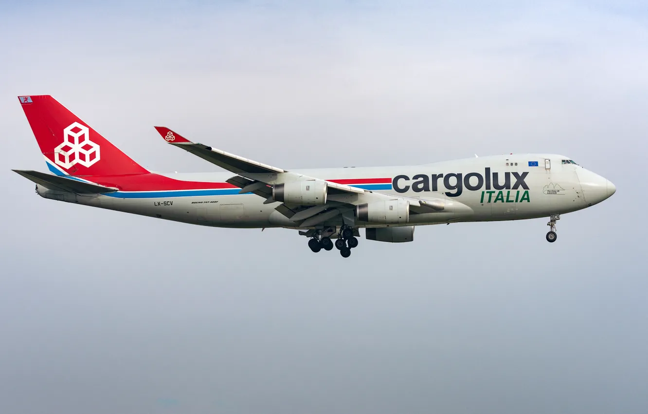 Photo wallpaper Boeing, liner, 747-400F