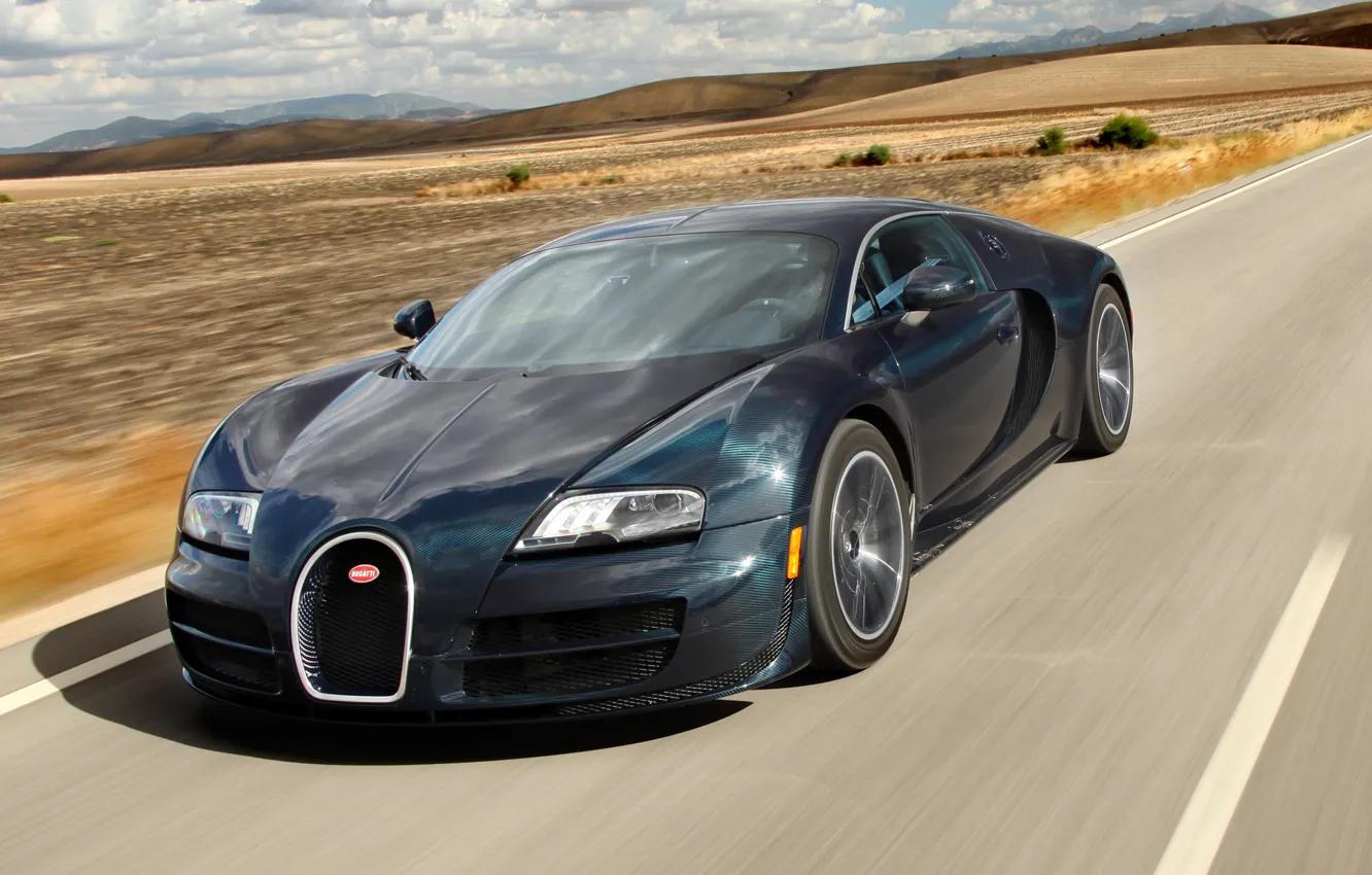 Photo wallpaper road, speed, supercar, Bugatti Veyron, Bugatti, Super Sport, hypercar, 16.4